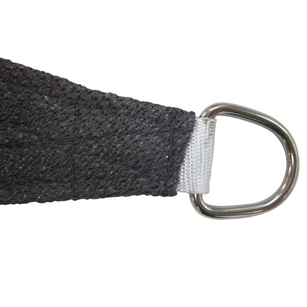 Bo-Camp Schaduwdoek driehoek 3,6x3,6x3,6 m antraciet 4471441