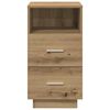 vidaXL Nachtkastjes 2 st met 2 lades 36x36x68 cm artisanaal eiken