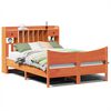 vidaXL Bedframe zonder matras massief grenenhout wasbruin 150x200 cm