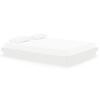 vidaXL Bedframe massief hout wit 150x200 cm
