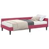vidaXL Hoekbedframe met Matras Anders 2 st Groen Fluweel