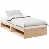 vidaXL Slaapbank met matras 90x200 cm massief grenenhout