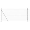 vidaXL Afrasteringspaal Zilver 100 x 0,8 m (16 x 16 mm gaas) Staal