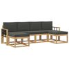 vidaXL Buiten bankenset 6 st Wit en antracietkleurig Polyester