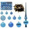 vidaXL Kerstbal Set 61 st 150 LED's Warmwit &Oslash; 6 cm