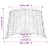 vidaXL Lampenkap &Oslash;40x26 cm wicker wit