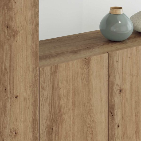 vidaXL TV-wandmeubel Wandgemonteerd 5 pcs Artisan Eiken Bewerkt hout