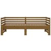 vidaXL Slaapbank uitschuifbaar 2x(80x200) cm grenenhout honingbruin