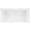vidaXL Papieren zakken 50 st met hengsels 32x17x25 cm wit