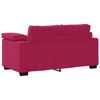 vidaXL Loveseat Sofa Wijnrood 160x77x82 cm Fluweel