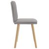 vidaXL Eetkamerstoelen 2 st stof wolk grijs