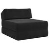 vidaXL Vouwbare Bankbed Zwart 60 x 70 x 41 cm Stof
