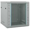 vidaXL Netwerk kabinet met opslag Grijs 60 x 60 x 65 cm Staal