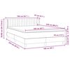 vidaXL Boxspring met matras fluweel donkerblauw 160x220 cm