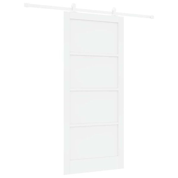 vidaXL Schuifdeur ORKDAL Wit 93 x 211 cm Massief grenenhout