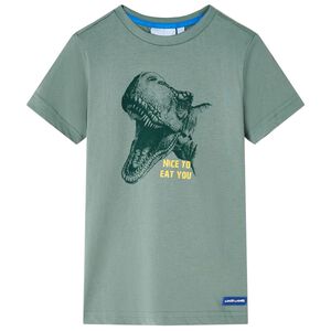 vidaXL Kindershirt 104 kakikleurig
