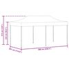 vidaXL Vouwtent pop-up 3x6 m blauw
