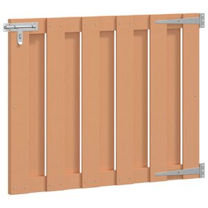 vidaXL Tuinpoort 100 x 80 cm WPC en Aluminium Bruin