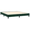 vidaXL Boxspring met matras fluweel donkergroen 180x200 cm