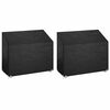vidaXL Tuinbankhoezen 2 st 8 oogjes 160x70x70/88 cm polyetheen
