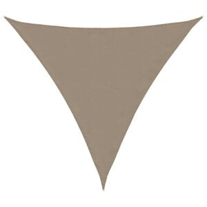 vidaXL Zonnescherm driehoekig 3x3x3 m oxford stof taupe