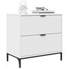 vidaXL Nachtkastje met lade Wit 63.5 x 36 x 61 cm Bewerkt hout