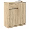 vidaXL Dressoir met lade 71x35x84 cm spaanplaat sonoma eikenkleurig