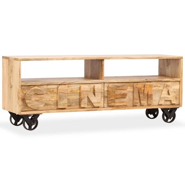 vidaXL Tv-meubel 120x30x48 cm massief mangohout