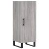 vidaXL Dressoir 34,5x34x90 cm bewerkt hout grijs sonoma eikenkleurig