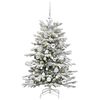 vidaXL Kunstmatige Inklapbare Kerstboom Wit 120 cm PE en PVC