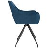 vidaXL Eetkamerstoelen 2 st fluweel blauw