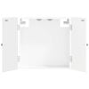 vidaXL Dartbord Kabinet BREDA Hoogglans Wit 52,5 x 10,5 x 53,5 cm