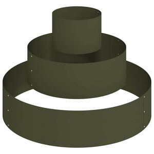 vidaXL Tuin Bloempot Olijf Groen 90 x 90 x 20 cm Koudgewalst staal