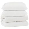 vidaXL Dekbed met kussen 3 st Wit Microfibre
