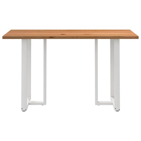 vidaXL Bartafel rechthoekig 200x80x102 cm massief eikenhout lichtbruin