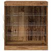 vidaXL LED Sideboard Oudhout 60,5 x 37 x 67 cm Bewerkt hout