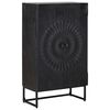 vidaXL Hoge kast Zwart 55 x 30 x 95 cm