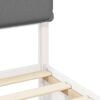 vidaXL Bedframe met Gevoerd Hoofdgedeelte Lichtgrijs 120 x 190 cm