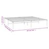 vidaXL Bedframe metaal zwart 183x213 cm