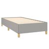 vidaXL Boxspring met matras stof lichtgrijs 100x200 cm