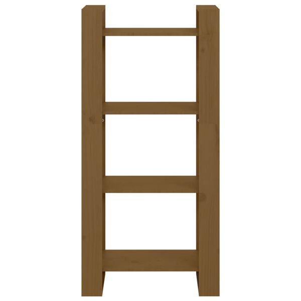 vidaXL Boekenkast/kamerscherm 60x35x125 cm massief hout honingbruin