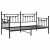 vidaXL Bedframe voor een daybed Zwart 107 x 203 cm Staal