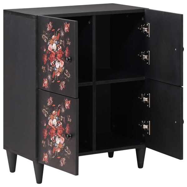 vidaXL Opslagkasten Multikleur 60 x 33,5 x 75 cm Massief Mango Hout