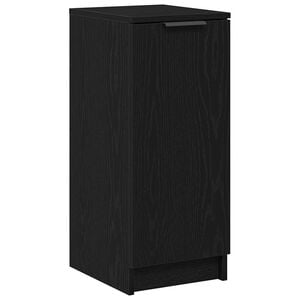 vidaXL Schoenenkast Zwart Eiken 29,5 x 35 x 70 cm Bewerkt hout