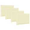 vidaXL Zitkussens 4 st Polyester Cr&egrave;mekleurig 47 x 36 x 2 cm