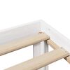 vidaXL Bedframe met hoofdbord massief grenenhout wit 150x200 cm