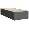 vidaXL Boxspring met matras stof donkergrijs 90x190 cm