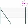 vidaXL Afrasteringspaal Groen 50 x 0,6 m (13 mm gaas) Staal en PVC