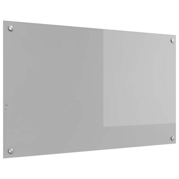 vidaXL Keuken Achterwand Lichtgrijs 100 x 60 x 0,6 cm gehard glas