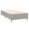 vidaXL Boxspring met matras stof lichtgrijs 90x190 cm